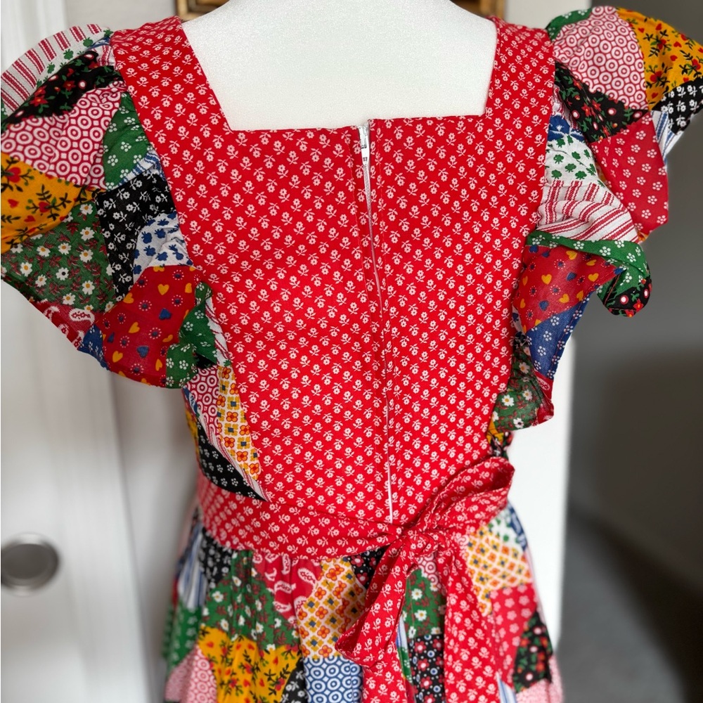 OOAK Vintage Gilead patchwork dress quilt Dress size small patterned - Picture 5 of 12